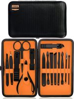 Utopia Care 15 Pieces Manicure Set - Stainless Steel Manicure Nail Clippers Pedicure Kit - Professional Grooming Kits, Nail Care Tools with Luxurious Travel Case (Black) - Image 6